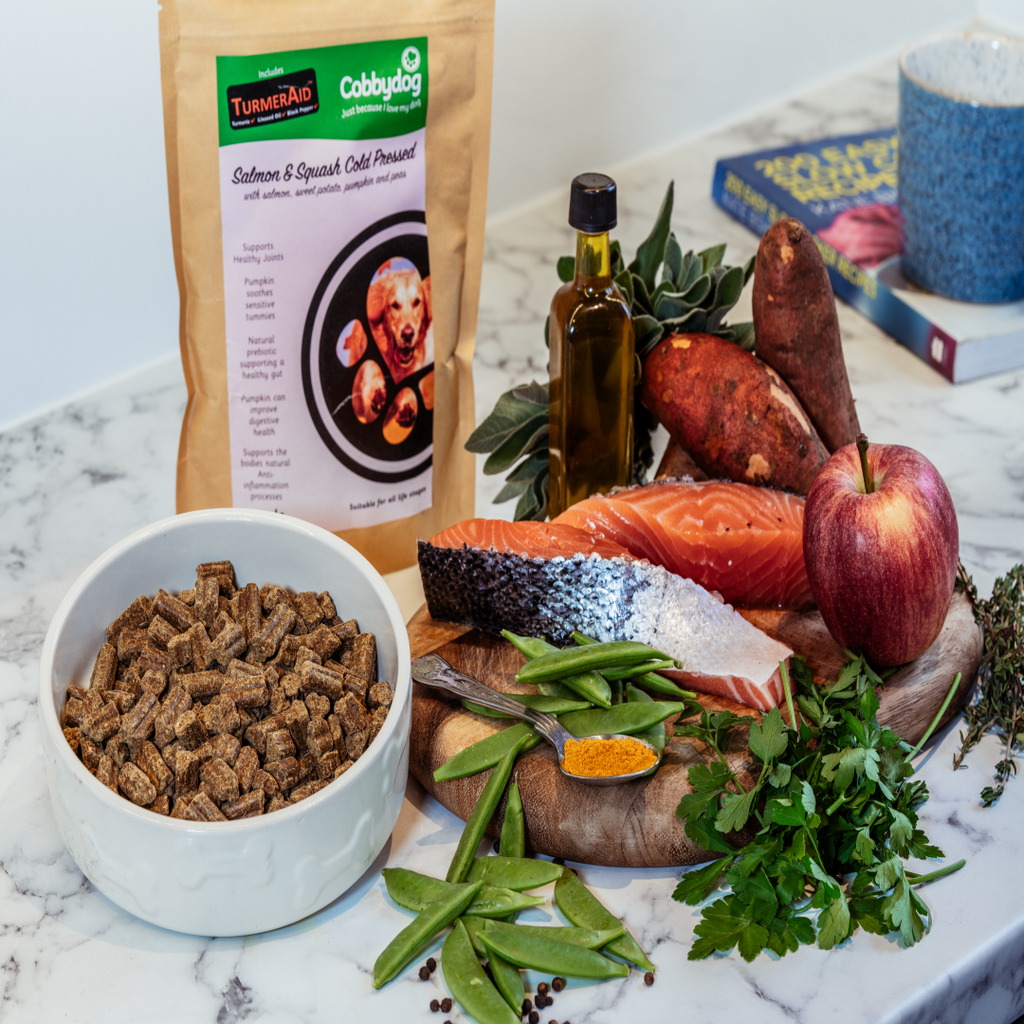 Salmon and Squash Cold Pressed Dog Food Sample Cobbydog