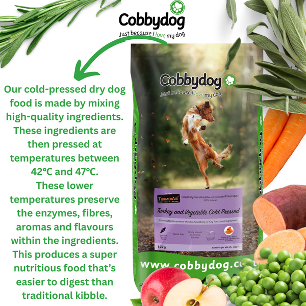 Turkey and Vegetable Cold Pressed with Sweet Potato and Rice with added TurmerAid™