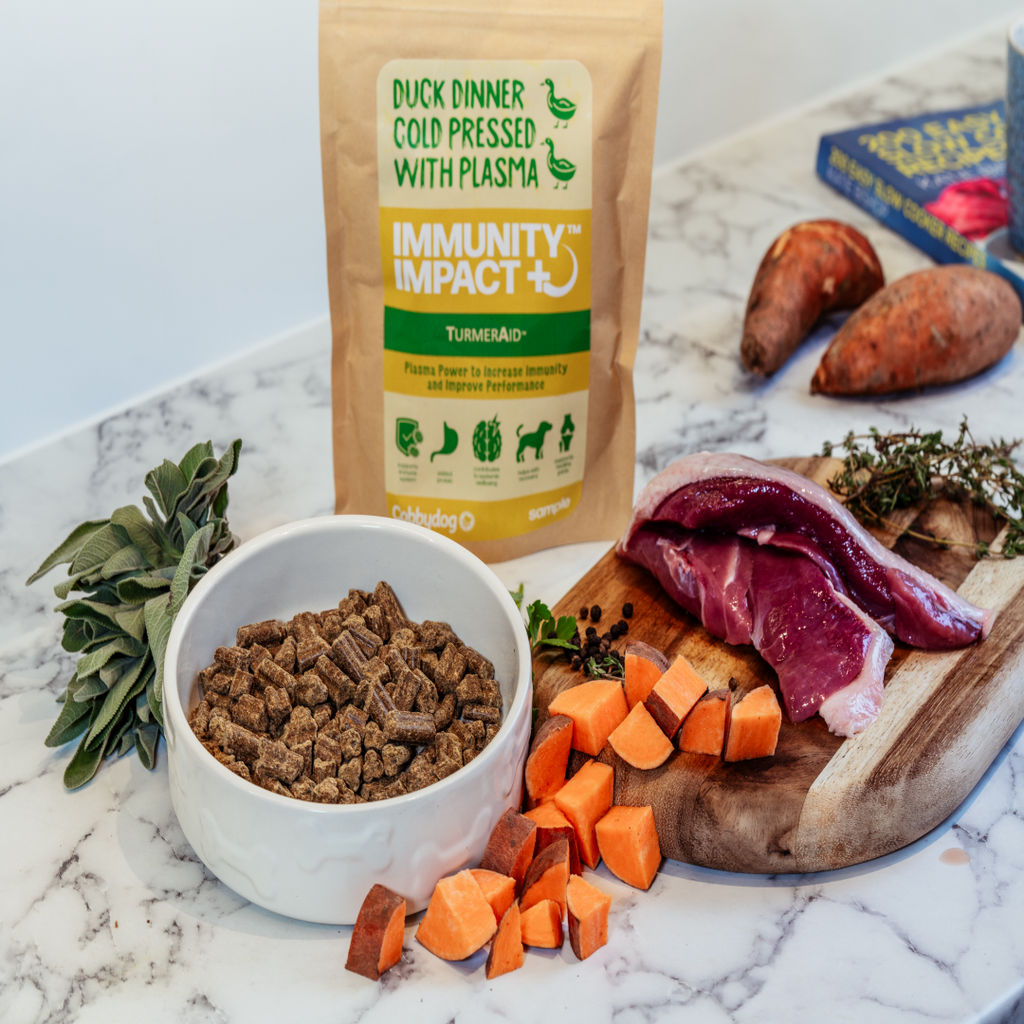 Immunity Impact™ Duck Dinner with Plasma Cold Pressed Dog Food 250 Cobbydog